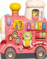 Caminadora Tren 3 en 1 para bebés Rosada 22n3