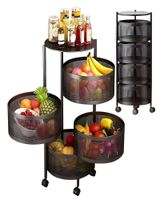 ORGANIZADOR DE FRUTEROS 4 NIVELES REDONDO