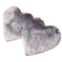 Alfombra Corazón Pelo Largo - Diseño Romántico C1