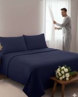 Sábana de Polar Ultra Suave Máxima Calidez y Confort Negra 1,5 plazas c01