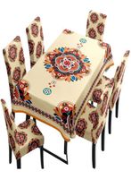 MANTEL MÁS 6 FUNDAS PARA SILLAS L03