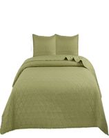 Cubrecamas Quilt Primavera Verano con Pompones B1