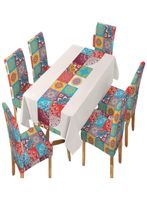 MANTEL MÁS 6 FUNDAS PARA SILLAS L21