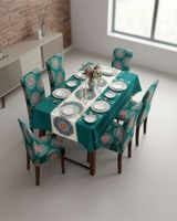 Juego De Mantel Antimanchas 140x220 + 6 Fundas De Silla 12