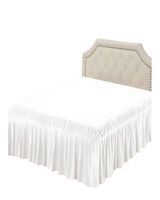 FALDON DE CAMA SIN FUNDA 2 PLAZAS BLANCO