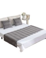 PIECERA CON 2 FUNDAS DISEÑO BAMBU GRIS