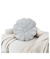 COJIN ELEGANTE FLOR GRIS 50 CM