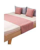 Set de Pieceras Plush + Fundas de Cojin 45×45 rosado