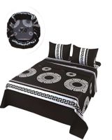 SET DE SABANAS DISEÑO ESTAMPADO 2 PLAZAS NEGRO2