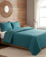 Cobertores de Verano-Primavera con Diseño de Pompon (king-super king) verde