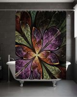 Cortina de Baño Tela Género + Forro Impermeable c23