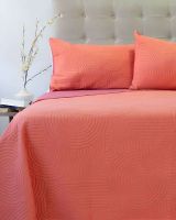 Cubrecama Quilt Hotpress Liso Bicolor King Doral D05