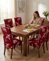 JUEGOS DE 6 FUNDAS PARA SILLAS  CON DISEÑO ELASTICO M2