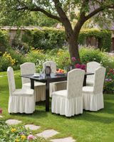 JUEGO DE 6 FUNDAS DE SILLA TEJIDO 3D M6