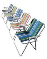 Pack de 2 Sillas De Playa o Camping Plegable Multicolor