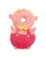 Protector De Cabeza Para Bebé Con Correa Para El Pecho rosa