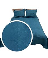 CUBRECAMA COLCHA QUILT DE VERANO PLAZA Y MEDIA BORDADO A9