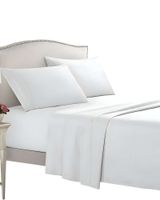 JUEGO DE SABANA 2 PLAZAS  500 HILOS BLANCO