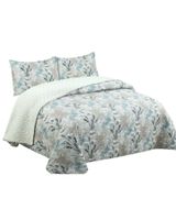 Cubrecama Quilt con sherpa 2 plaza beige 230 cm x 250 cm J11