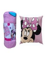 Pack Manta Infantil + Cojín Niña Diseño Animado 19o1
