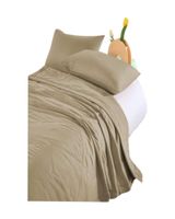 CUBRECAMA EXTRA DELGADO BEIGE 2 PLAZA