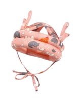 Casco antigolpes para bebes rosa