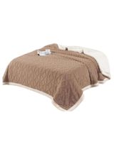 Frazada Manta Polar Sherpa Térmica King marron