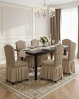 JUEGO DE 6 FUNDAS DE SILLA TEJIDO 3D M9