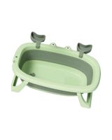 BAÑERA TINA BEBE PLEGABLE PLEGABLE CANGREJO VERDE