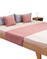 PIECERA CON 2 FUNDAS ELEGANTE ROSA