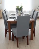 JUEGOS DE 6 FUNDAS PARA SILLAS  CON DISEÑO ELASTICO M21