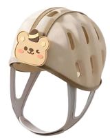 Casco de seguridad protector para bebés beige