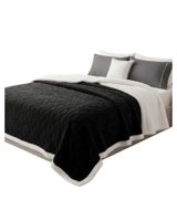 Frazada Manta Polar Sherpa Térmica 2 plaza negro