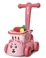 CARRO ANDADOR CORREPASILLOS DE COMPRAS FRUTAS Y VERDURAS ROSA