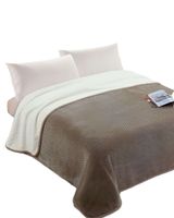 FRAZADA CON CHIPORRO 2 PLAZA 200X230 Café