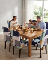 JUEGOS DE 6 FUNDAS PARA SILLAS  CON DISEÑO ELASTICO M1