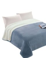 FRAZADA CON CHIPORRO PLAZA Y MEDIA 150X200 Celeste