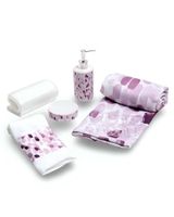 Juego Set de Baño en Caja 6 Piezas Cortina, Toalla y Jaboneras Mashini A06