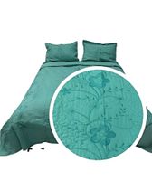 CUBRECAMA COLCHA QUILT VERANO KING-SUPER KING BORDADO A7