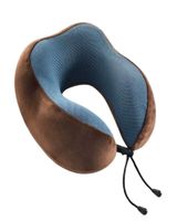 Cómoda Almohada De Cuello Viaje tela magnetica marron
