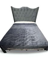 Mantas Frazada de Plush con Chiporro gris