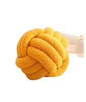 COJIN ELEGANTE NUDO MOSTAZA 22 CM