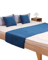 PIECERA CON 2 FUNDAS ELEGANTE AZUL