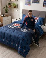 Plumón Estampado U. de Chile 2 Plazas Máximo Confort y Suavidad