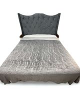 Mantas Frazada de Plush con Chiporro gris claro