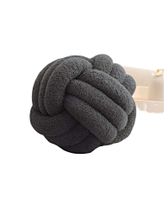 COJIN ELEGANTE NUDO GRIS 22 CM