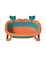 BAÑERA TINA BEBE PLEGABLE PLEGABLE CANGREJO NARANJA
