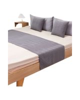 Set de Pieceras Plush + Fundas de Cojin 45×45 gris