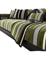 PACK DE 5 FUNDAS PARA SOFA CON DISEÑO RAYAS VERDE