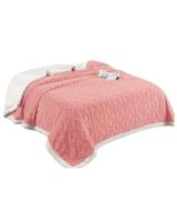 Frazada Manta Polar Sherpa Térmica King rosado